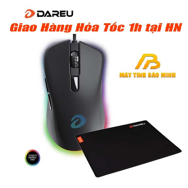 [Tặng Bàn Di ESP100] Chuột Gaming EM908 Black - Hàng Chính Hãng
