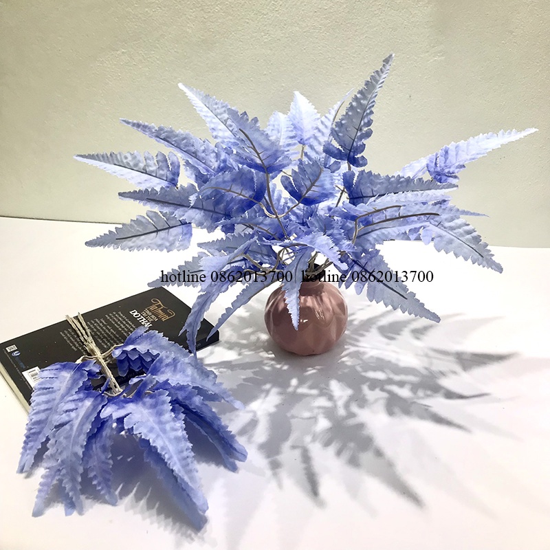 Lá Cắm Điểm- Combo 10 Cành Dương Xỉ 33cm 5 Nhánh Decor, Trang Trí Lọ Hoa, Làm Hoa Handmade