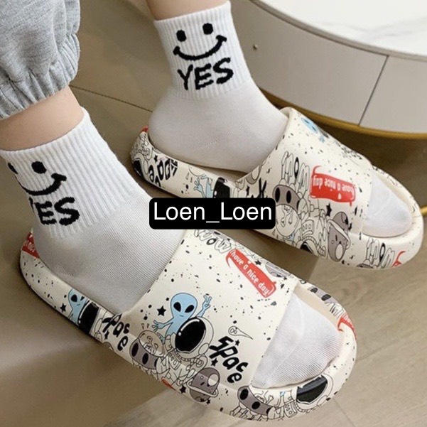 Dép bánh mì nam nữ HAVE A NICE DAY hình vũ trụ siêu phẩm 2022