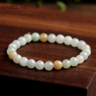 Natural three-color jade bracelet