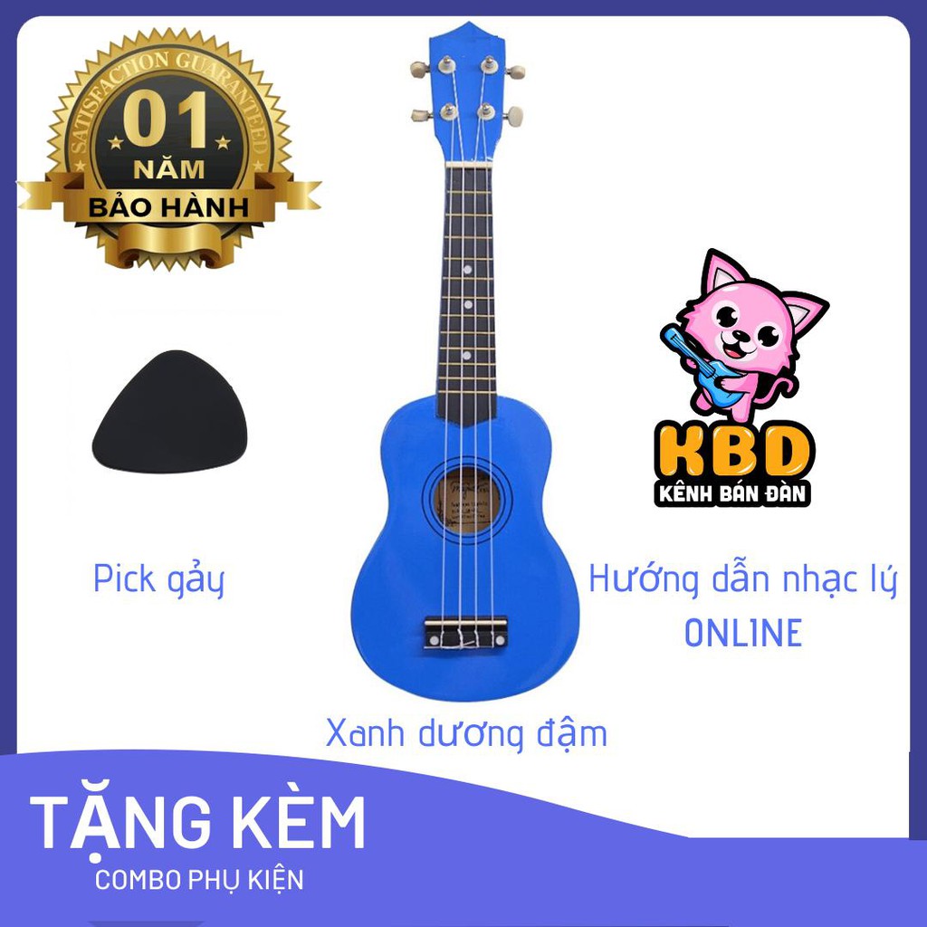 Đàn Ukulele 21 nhiều màu nhiều quà tặng