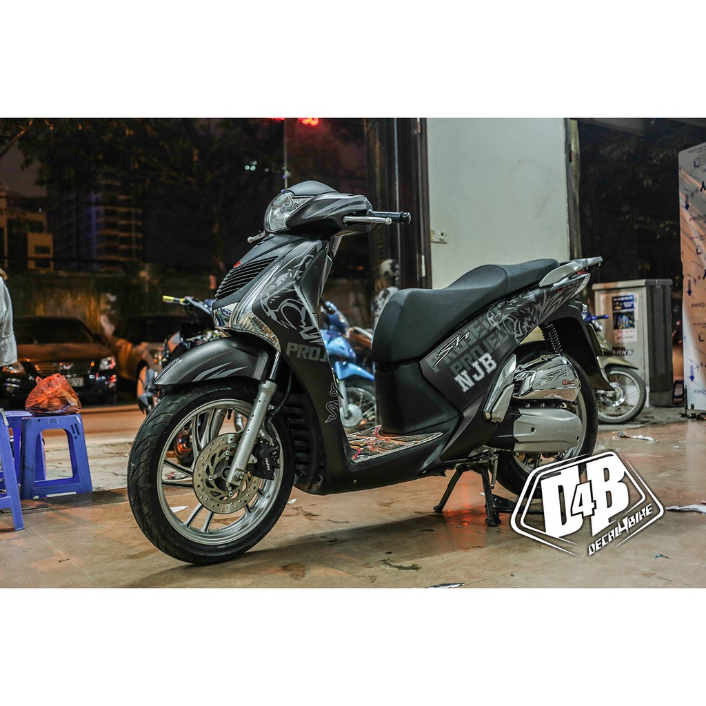 [D4B-Tem chuẩn xịn] Tem trùm xe SH Black Tiger