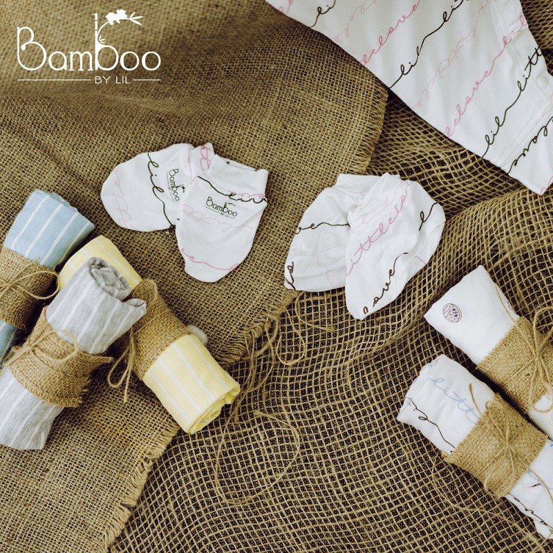 Bao tay, bao chân cho trẻ sơ sinh vải sợi tre Bamboo by LIL