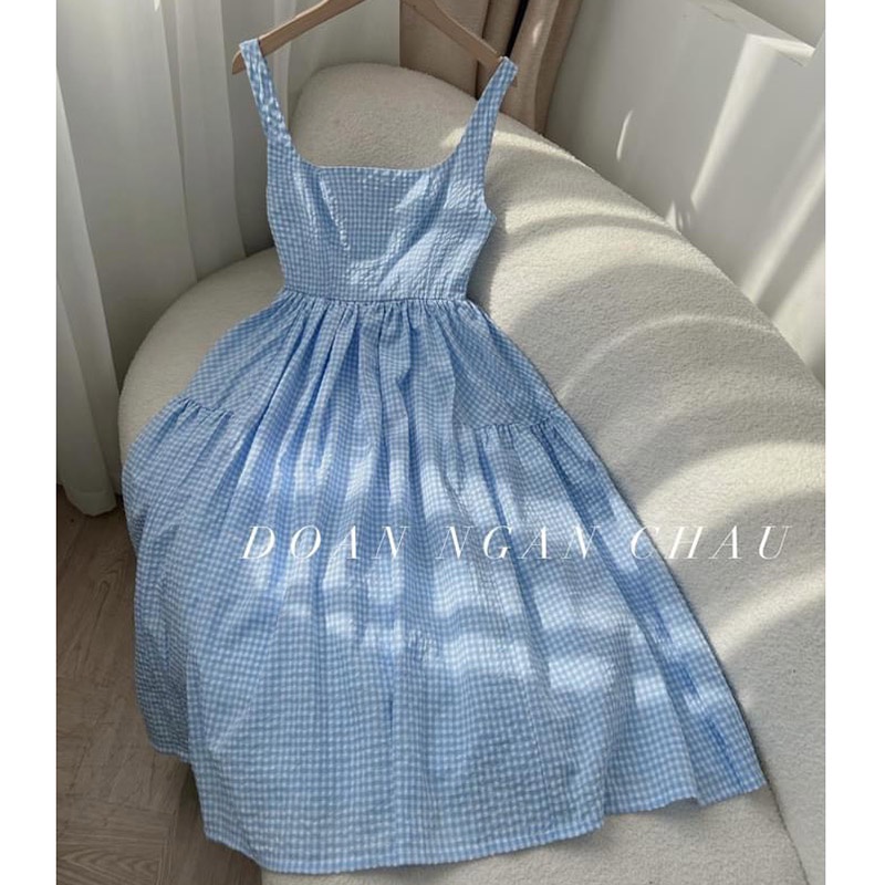 Váy 2 Dây Kẻ Dáng Maxi Hàng Quảng Châu M3533