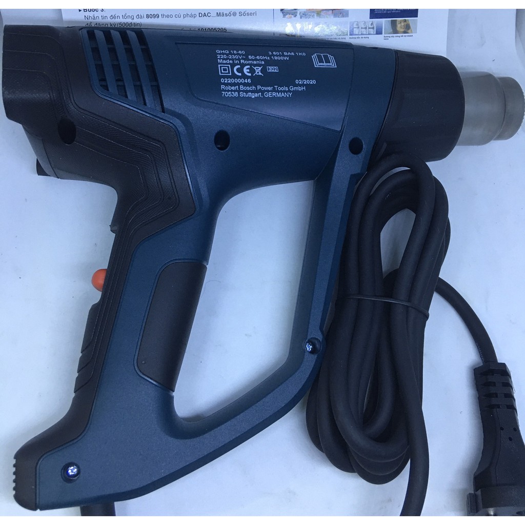 Máy thổi hơi nóng Bosch GHG 18-60