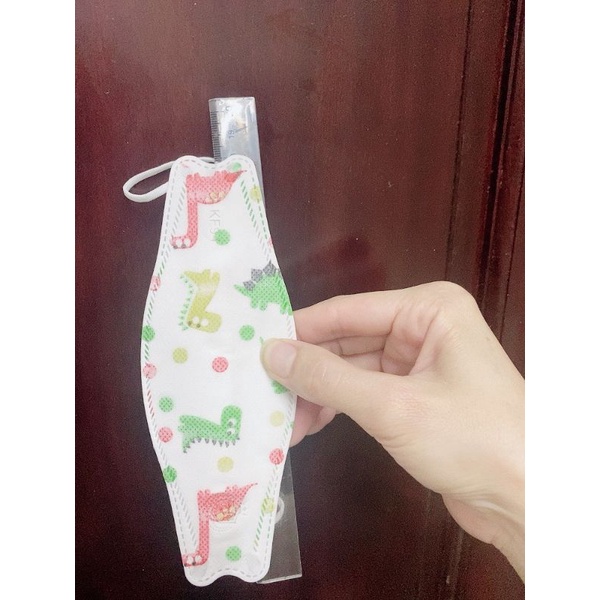 Rẻ vô địch 50 chiếc = 5 túi khẩu trang 4d kf94 cho bé 4-10 tuổi DK