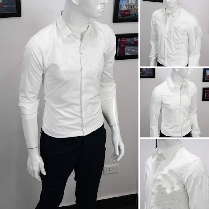 ÁO SƠ MI NAM DÀI TAY FROM ÔM BODY