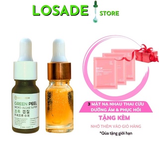 Tinh chất peel da thay da sinh học vi tảo thảo mộc LUXI SKIN thúc đẩy sinh collagen LOSADE 10ml