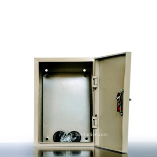 VỎ TỦ ĐIỆN SẮT - MÀU KEM (40x50x20 cm)