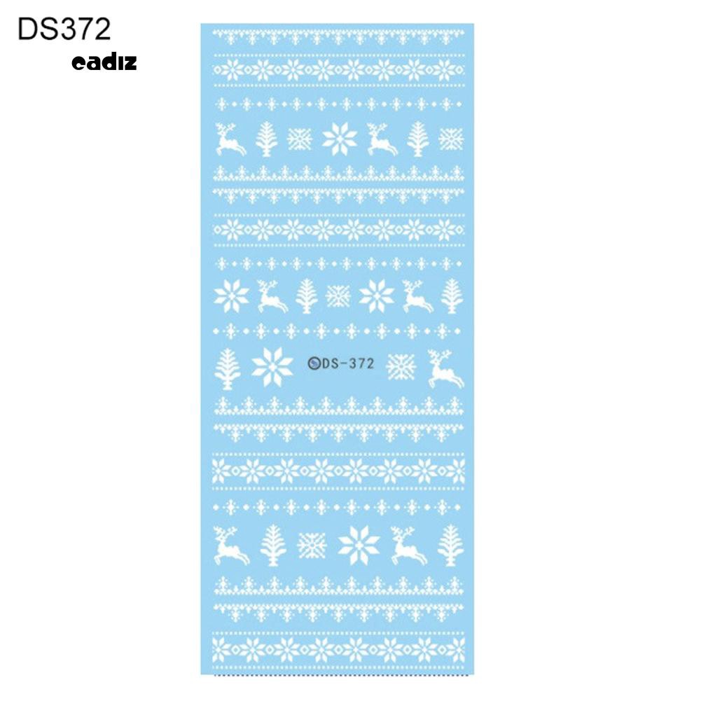 [Hàng mới về] Decal dán móng tay họa tiết giáng sinh