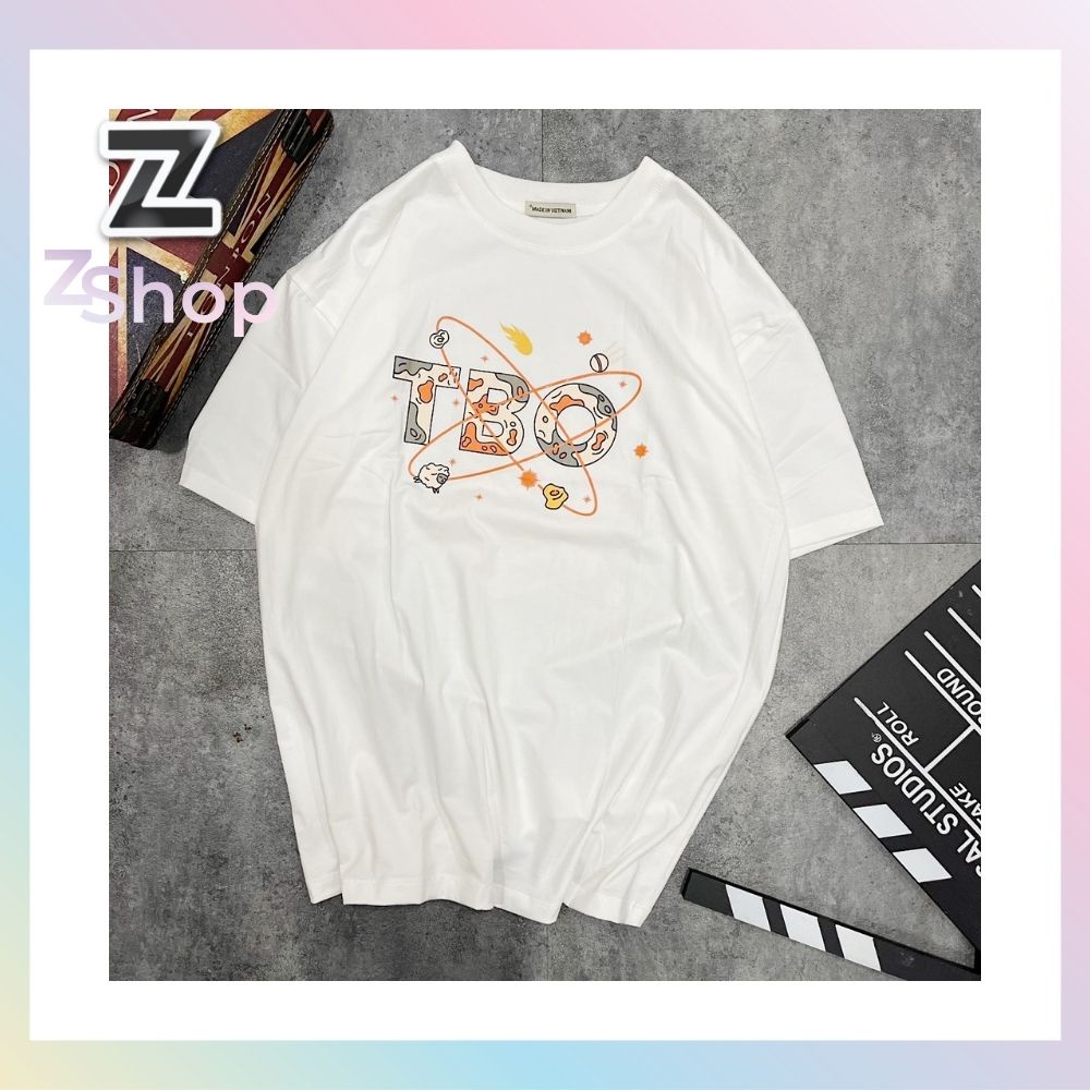 Áo Thun Cặp Đôi ZSHOP Cotton Cao Cấp CHUẨN LOCAL BRAND Unisex Nam Nữ Phông Rộng Hình In Nhiệt 100% Độ Bền Màu Cao ZS90B | BigBuy360 - bigbuy360.vn