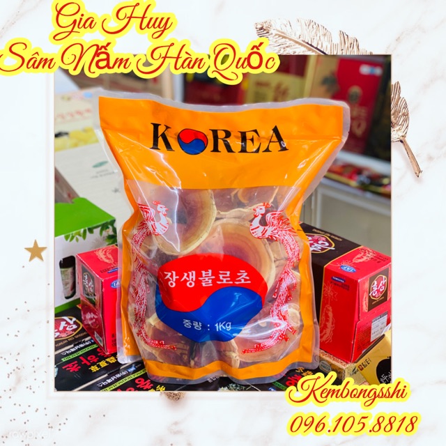 [HÀNG MỚI VỀ] Nấm linh chi bao tử túi Cam Hàn Quốc, Túi 0,5kg
