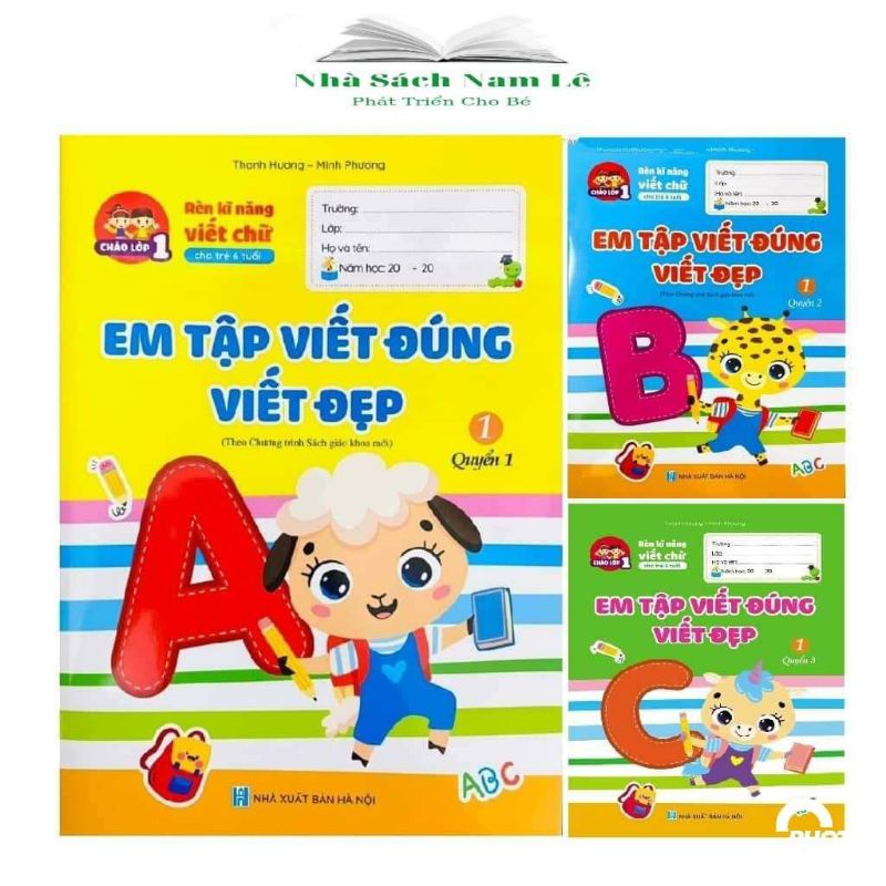 Sách - Em Tập Viết Đúng Viết Đẹp - 3 Cuốn