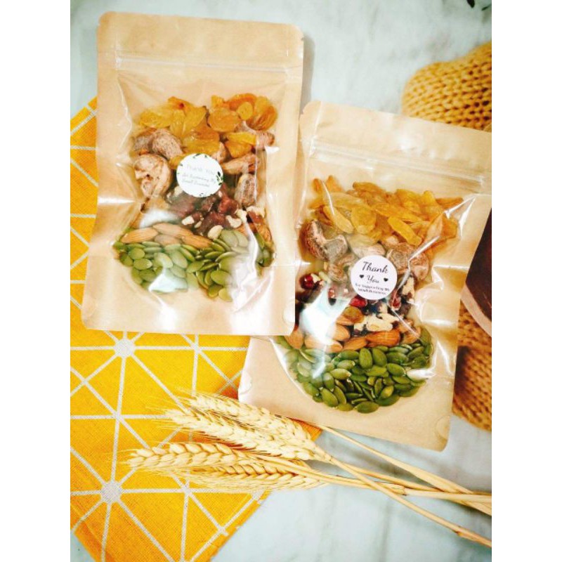 MIX 5 LOẠI HẠT 100GR (óc chó đỏ, hạt điều, nho khô, bí xanh, hạnh nhân) | BigBuy360 - bigbuy360.vn