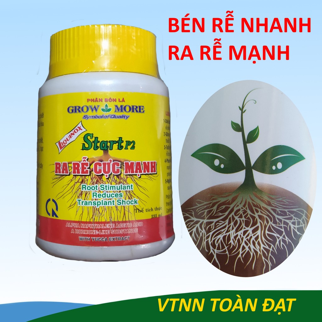 Phân Bón Ra Rễ Cực Mạnh chai 235ml, Sản phẩm của GrowMore có nguồn gốc hữu cơ, thực vật