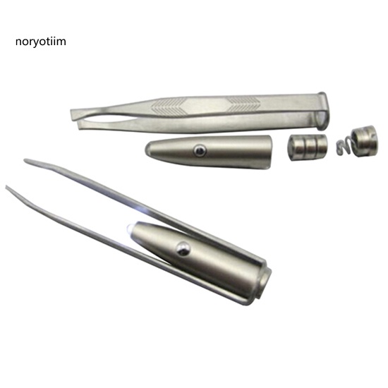 Nhíp nhổ lông mày có đèn LED bằng thép không gỉ
 | BigBuy360 - bigbuy360.vn