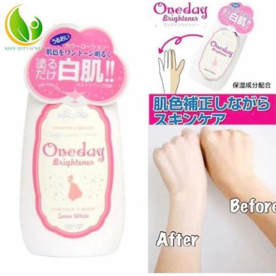 [ CHÍNH HÃNG ] Kem Dưỡng Trắng Da Toàn Thân ONE DAY BRIGHTENER Nhật Bản 120ml | BigBuy360 - bigbuy360.vn