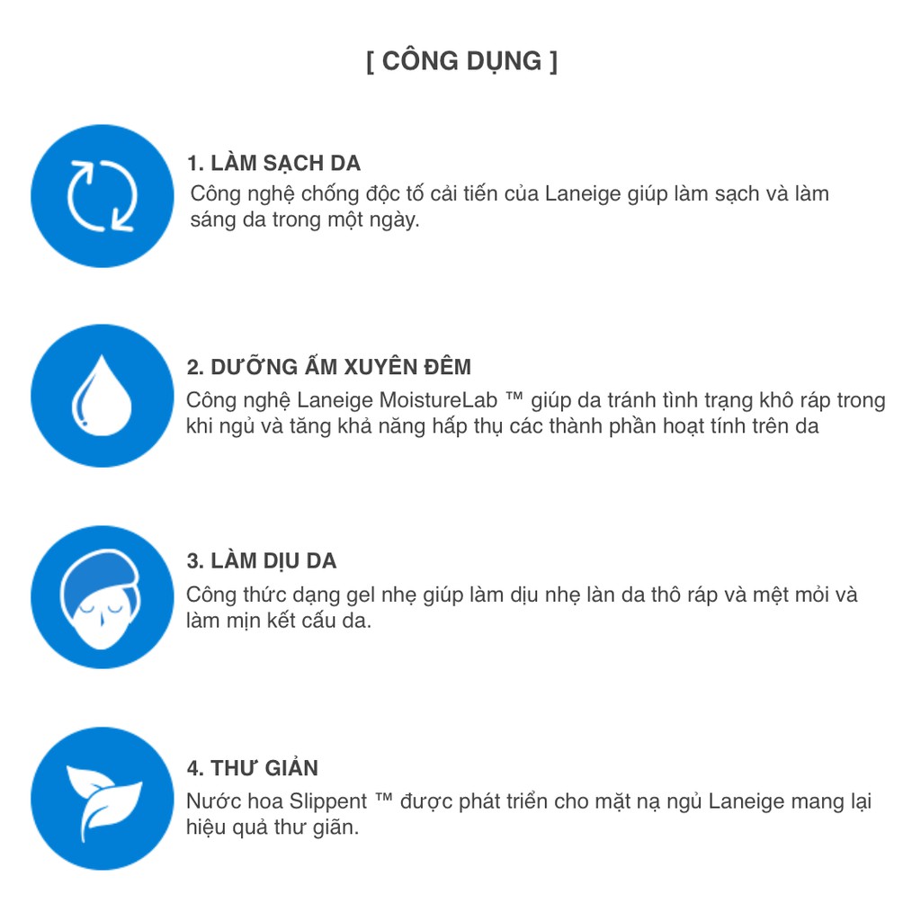 [Mini Size] Mặt Nạ Ngủ Dưỡng Ẩm Chuyên Sâu Laneige Water Sleeping Mask EX 15ml