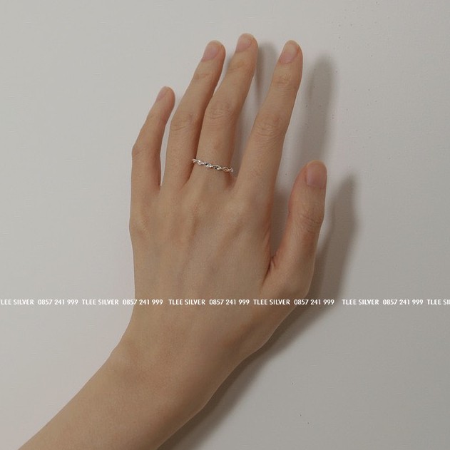 Nhẫn bạc TLEE TWISTED cá tính TleeJewelry A0320