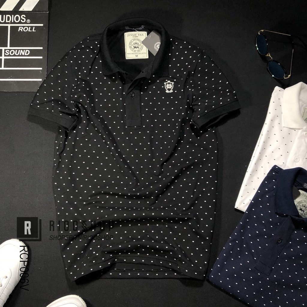 Áo thun nam có cổ chấm bi đẹp Masi cao cấp mới RCP006V - áo polo nam cotton Riooshop | BigBuy360 - bigbuy360.vn