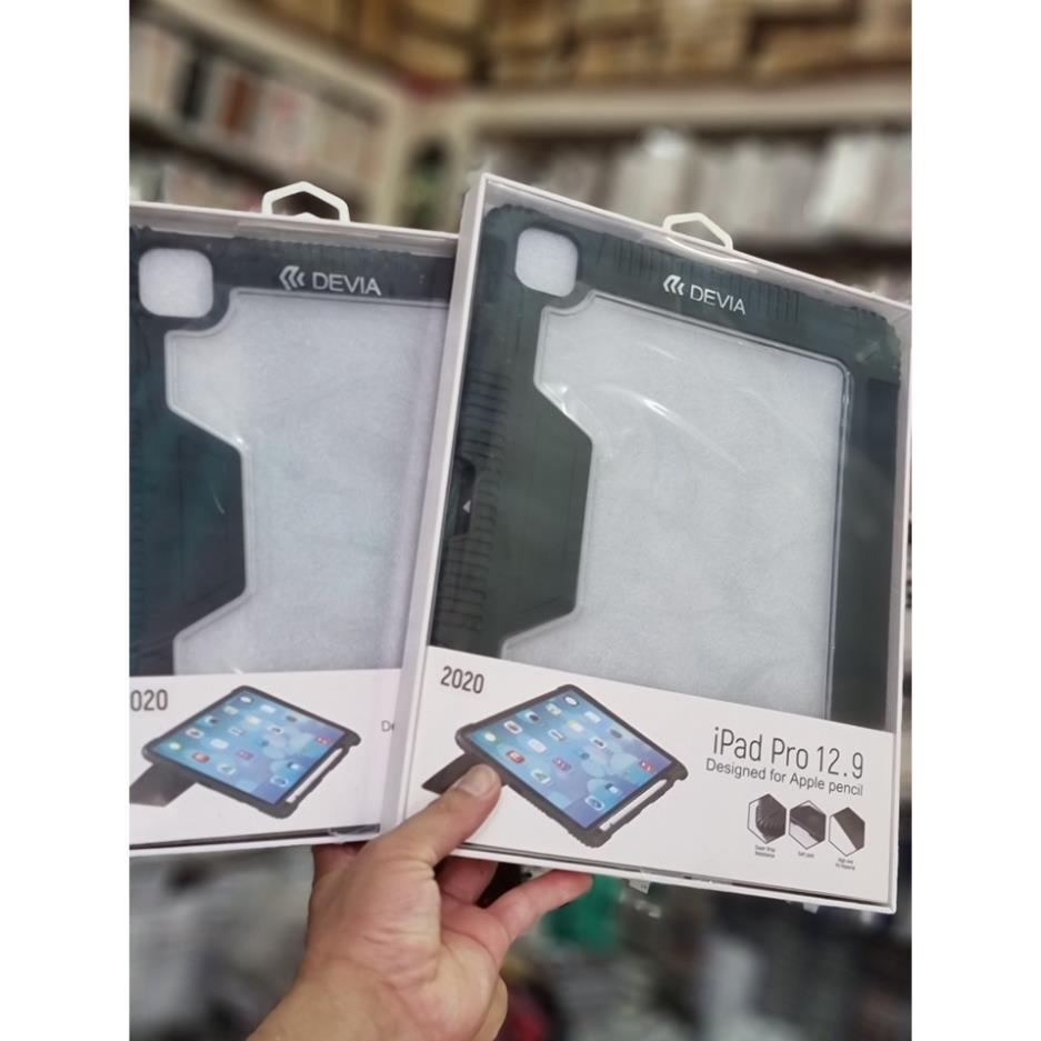 Bao ba Devia chống sốc cho iPad Pro 11 2020, 2021 M1, 12.9 2020, 2021 M1 Chính hãng lưng trong suốt cao cấp