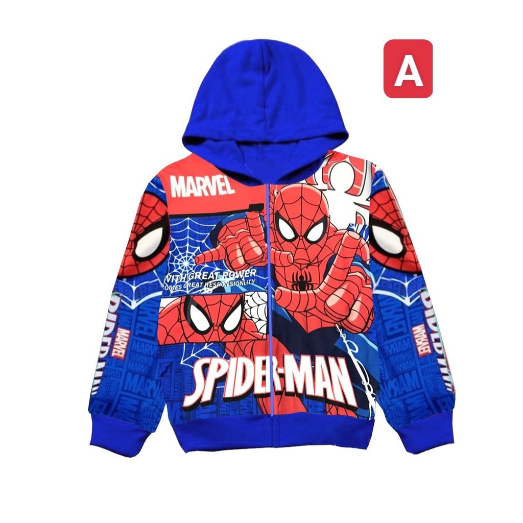 Áo Khoác Siêu Nhân Bé Trai Người Nhện Marvel Siêu Anh Hùng AKT01-2