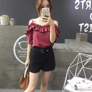 Áo voan kiểu trễ vai
