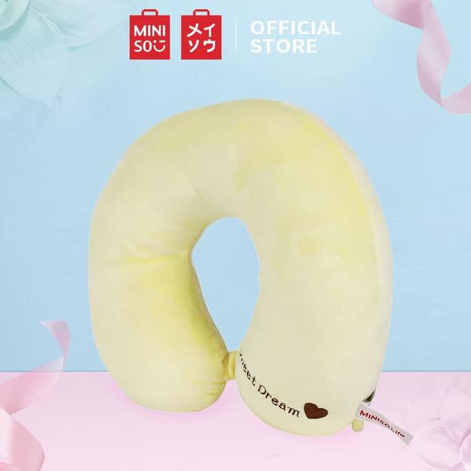 Miniso Gối Kê Cổ Chữ U Màu Trơn Chính Hãng