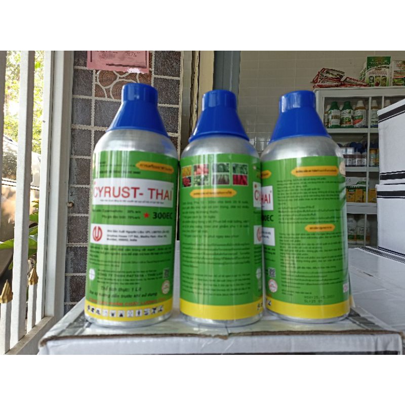 Cyrux thái 300EC trừ sâu kháng rầy bọ trĩ bọ xít bọ nhảy chai nhôm 450ml và 1 lít