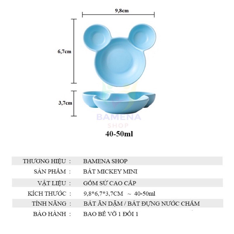 Bát micki sứ ăn dặm cho bé