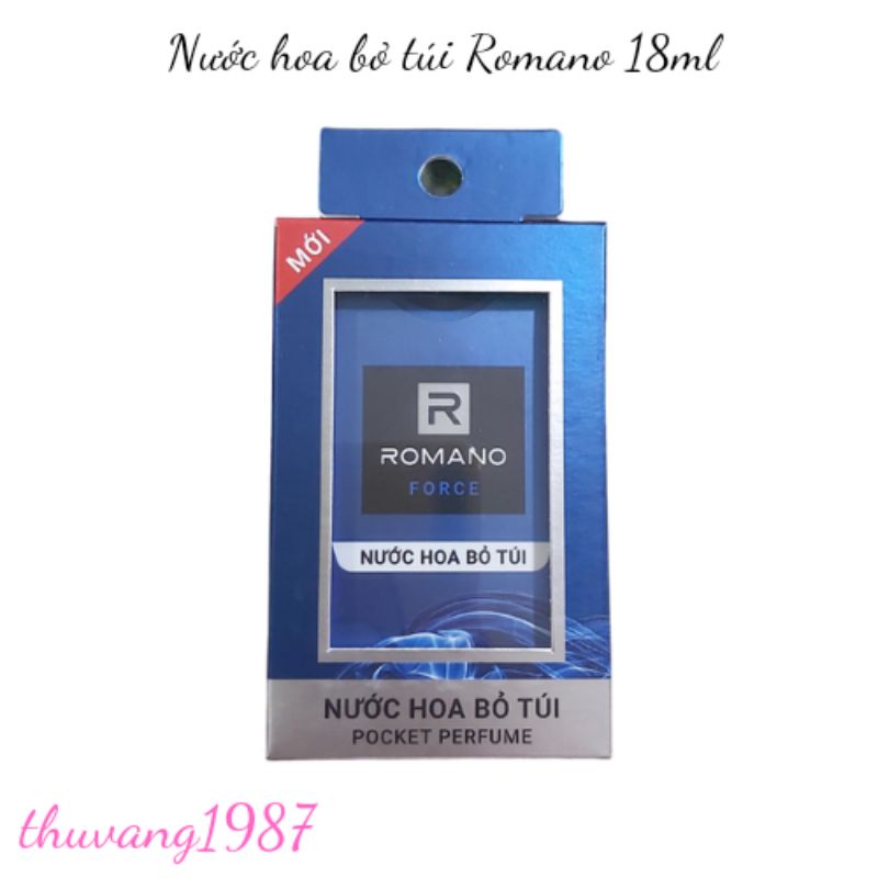 Nước hoa bỏ túi Romano 18ml