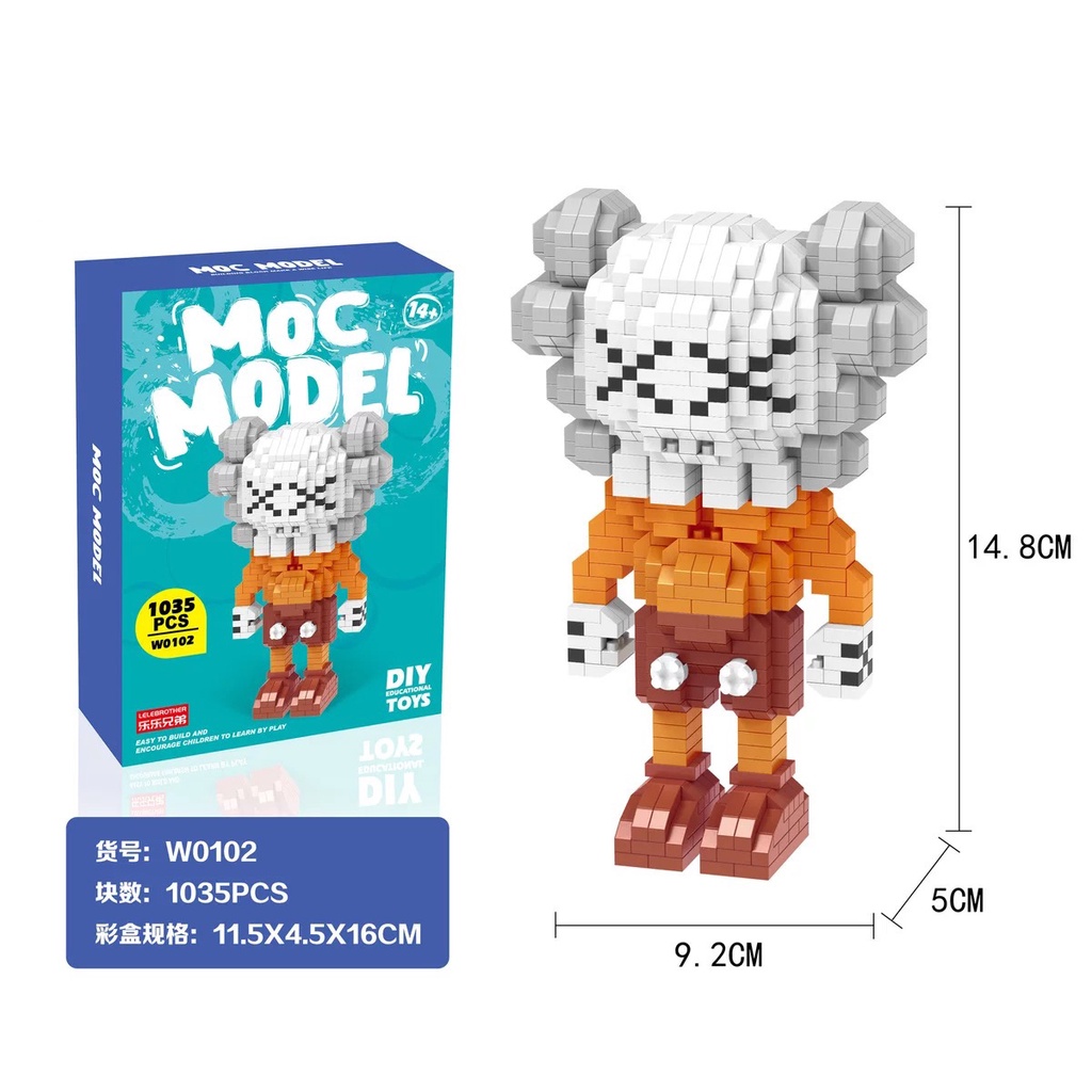 Đồ Chơi Lắp Ráp Lego Nhân Vật Hoạt Hình Kaws