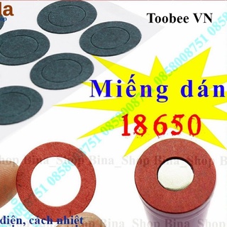 Miếng dán đầu pin 18650 cách điện, cách nhiệt