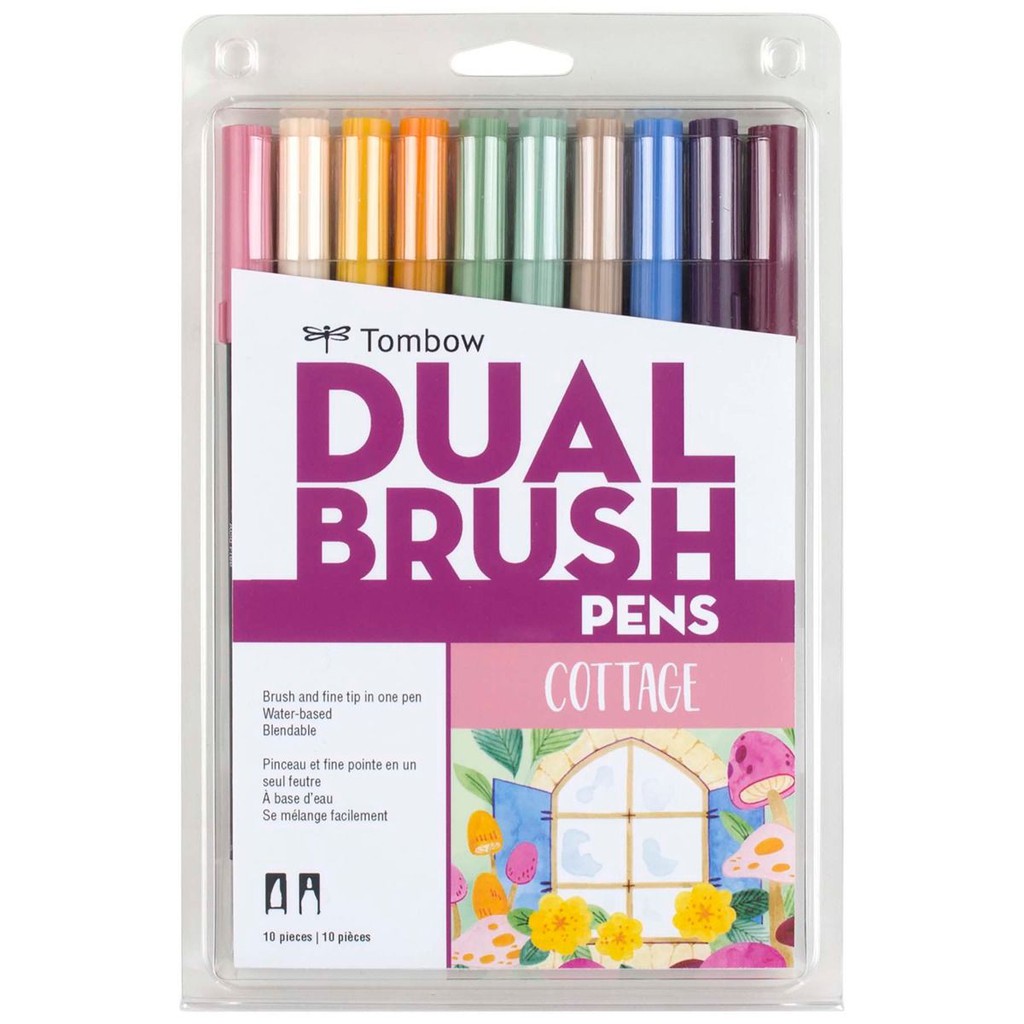 [DA ĐEN] Bút Tombow Dual Brush Pen Set Cottage 10