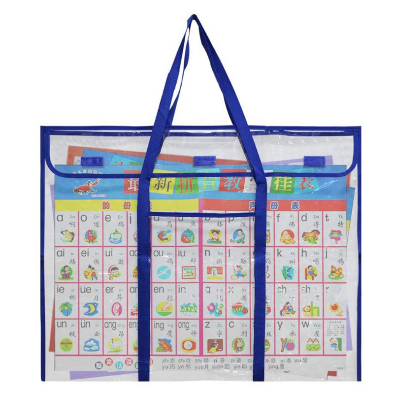 SEL Bulletin Board Poster Art PVC Storage Pocket Chart with Accessories Pocket