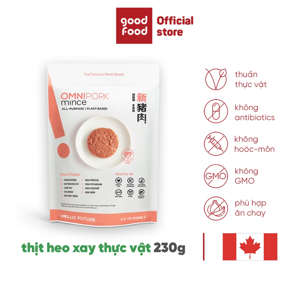 Thịt heo chay từ thực vật (Dạng xay) 230g - OmniPork Mince