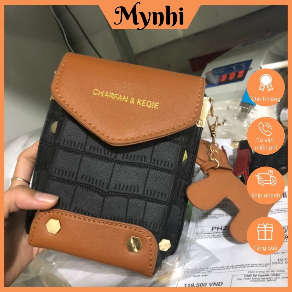 Túi đeo chéo đựng ví đựng điện thoại, da Pu cao cấp thời trang SHOPMYNHI SMN244