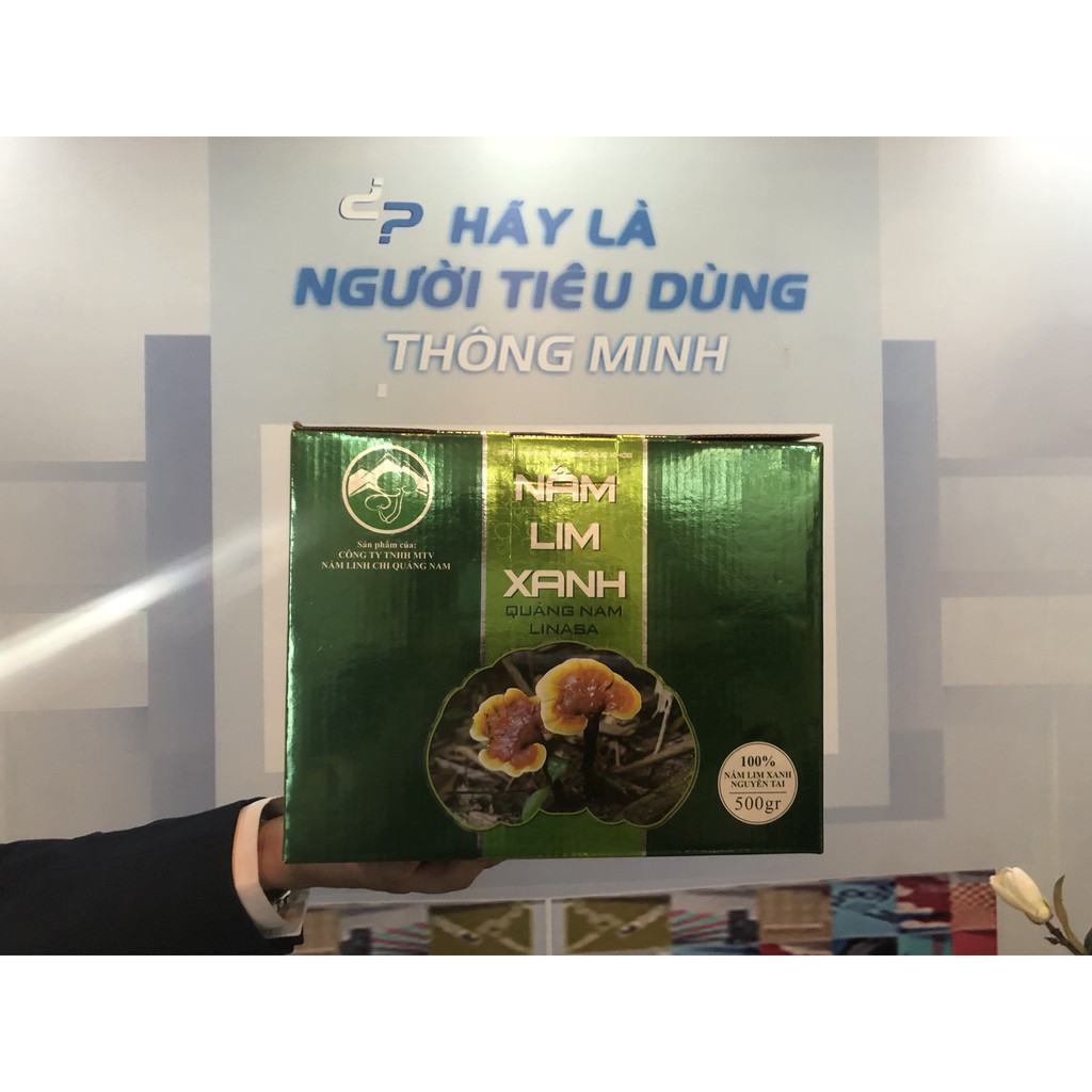 Nấm Lim Xanh Linasa QUảng Nam thái lát 500gram