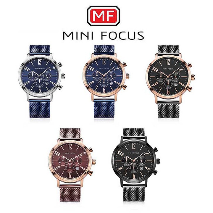 ĐỒNG HỒ NAM MINI FOCUS 0183 DÂY LƯỚI THÉP KHÔNG GỈ, KIỂU DÁNG MẠNH MẼ, NĂNG ĐỘNG Bán lẻ giá sỉ