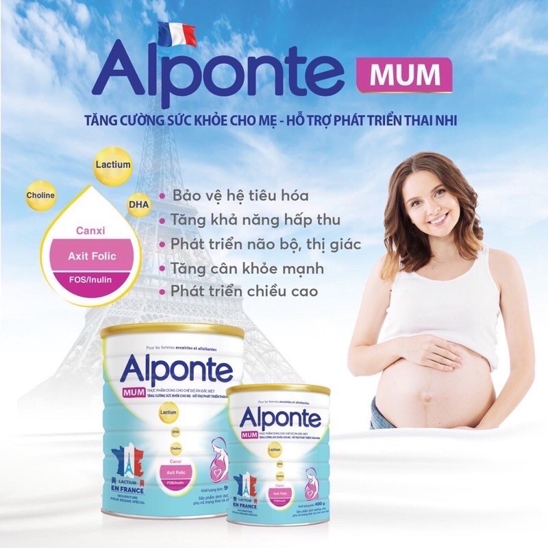 Sữa bột Alponte Mum 900g (date mới)