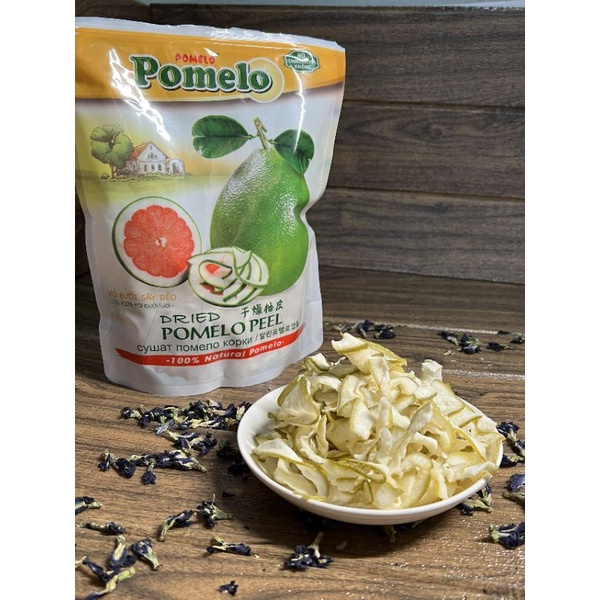 VỎ BƯỞI NON ĐƯỜNG PHÈN POMELO GÓI 500G