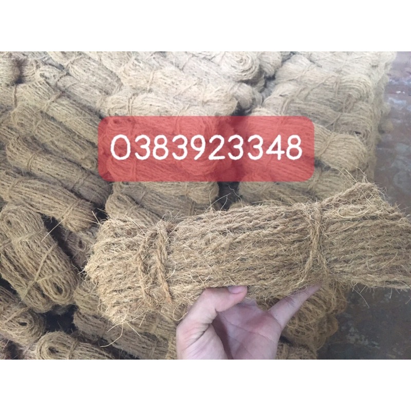 Combo 2 cuộn dây thừng xơ dừa 8-10mm (30m), 2 cuộn dây đôi 2-4mm (30m)