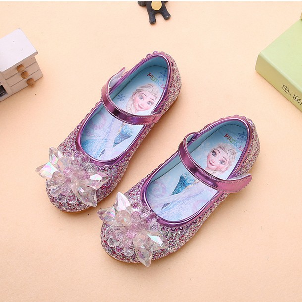 2-12 tuổi Dép cho trẻ em gái, bé gái dễ thương Frozen Elsa Sandals cho bé gái, thời trang mùa hè công chúa búp bê giày Velcro cho trẻ em gái