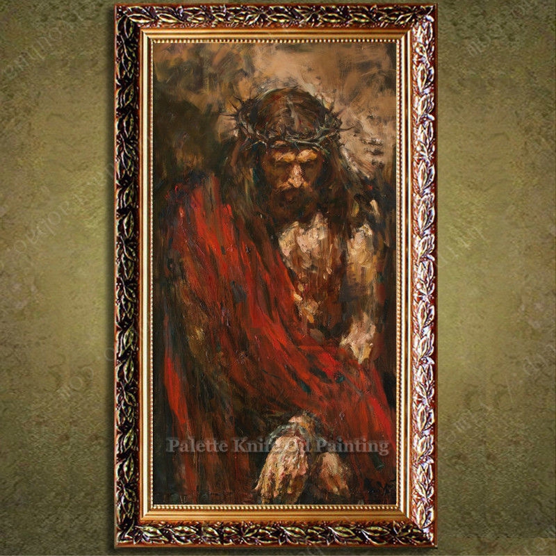 Tranh treo tường trang trí nội thất hình chúa Jesus chất lượng cao