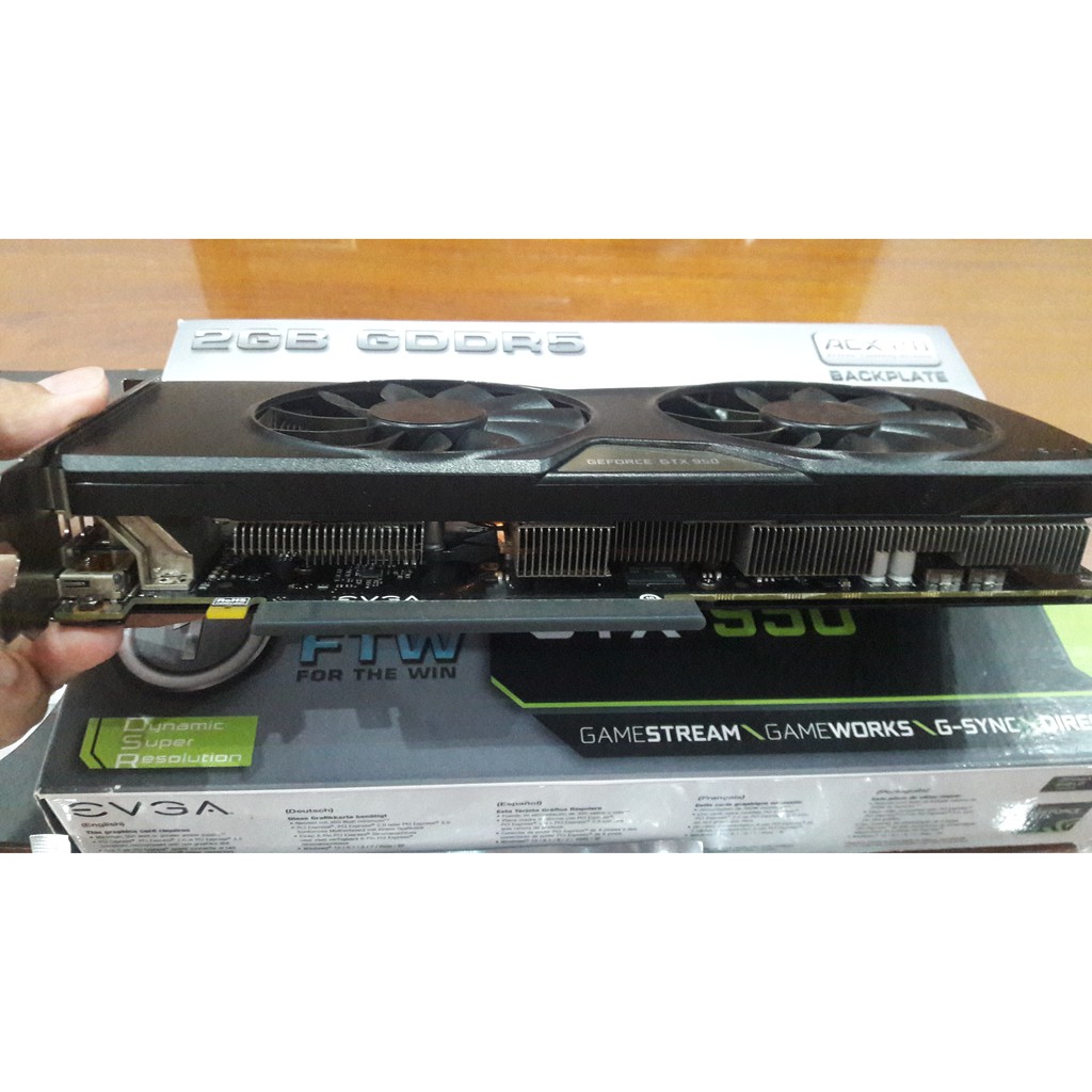 VGA EVGA GTX 950 2GB FTW FULL BOX