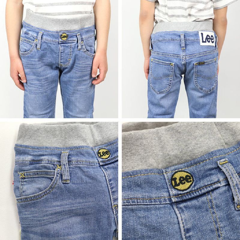 Quần jeans LEE unisex cho bé trai bé gái - LEE LK6211 RIDERS KID'S BASIC RIB STRETCH TAPERED LEE