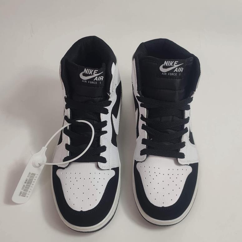 Giày thể thao Nike Air Jordan Panda JD1 Cổ Cao Đen Trắng 🏇