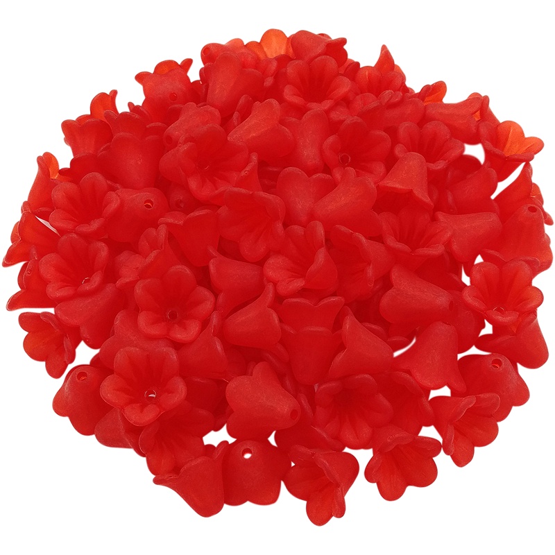Bộ 50 bông hoa nhựa acrylic trong suốt dùng cho trang trí