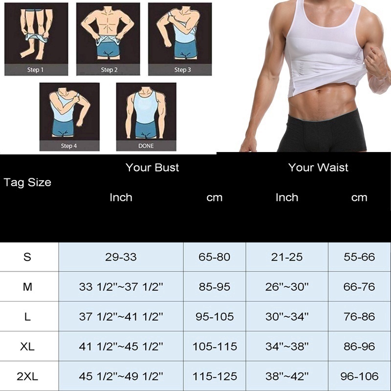Áo Lót Định Hình Cơ Thể Thon Gọn Cho Nam