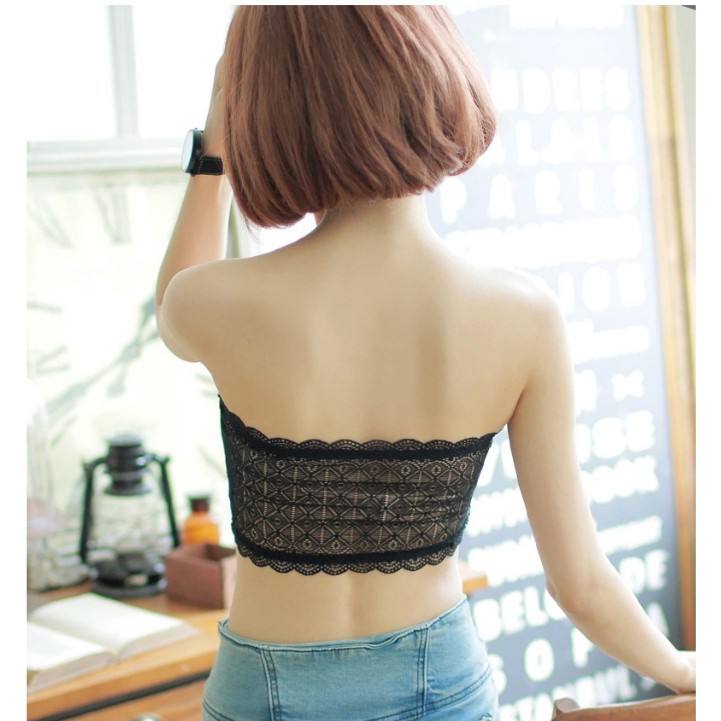 Bra Ống Ren Dạng Quây Quấn Ngực Không Có Miếng Độn Ngực A1002